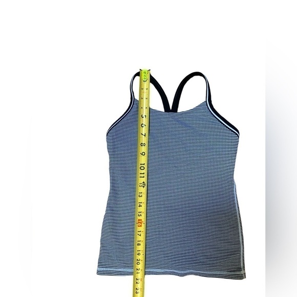 LULULEMON Ujjayi Power Y Tank Top Black/White Size 6 - Picture 10 of 11